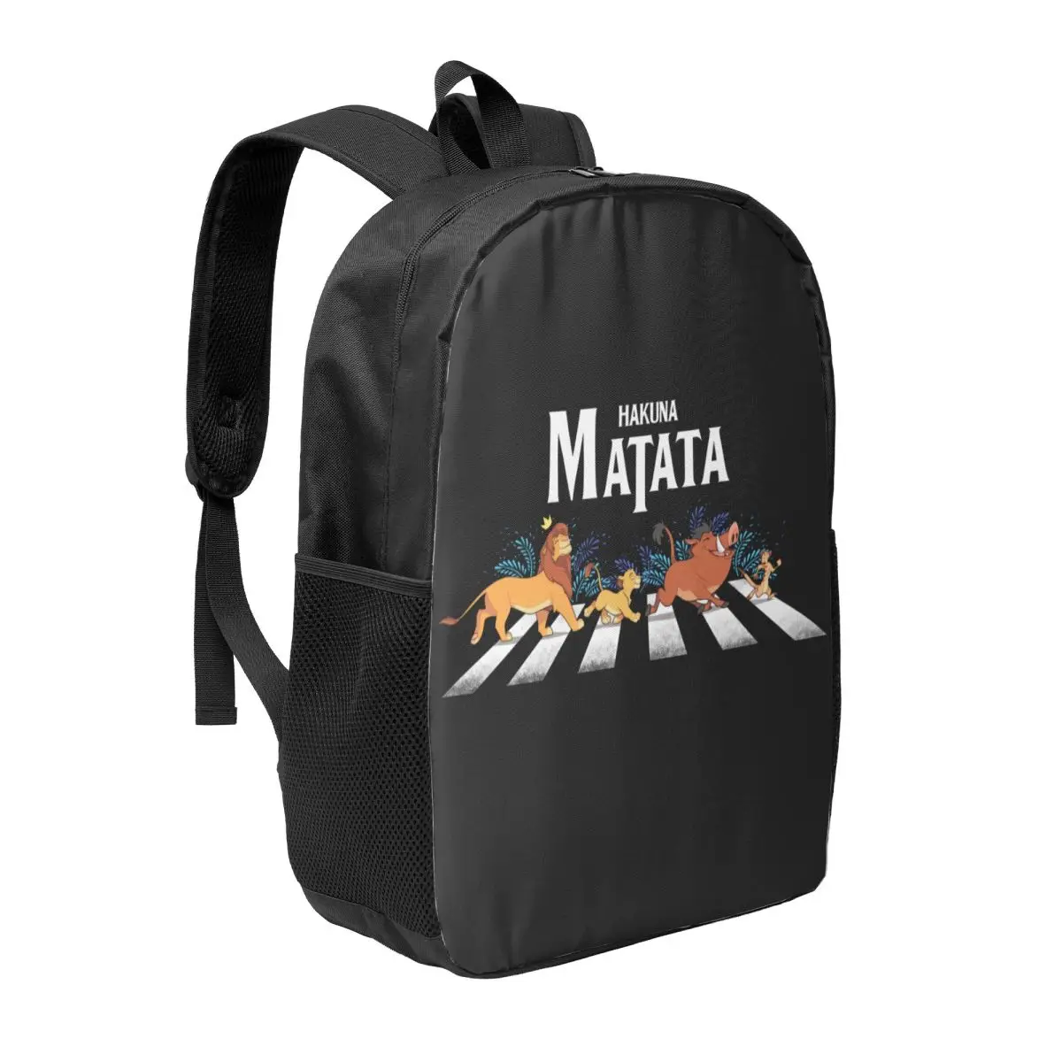 Custom Hakuna Matata Cartoon Fan Travel Backpack School Computer Bookbag Funny Animal The Lion King College Student Daypack Bags