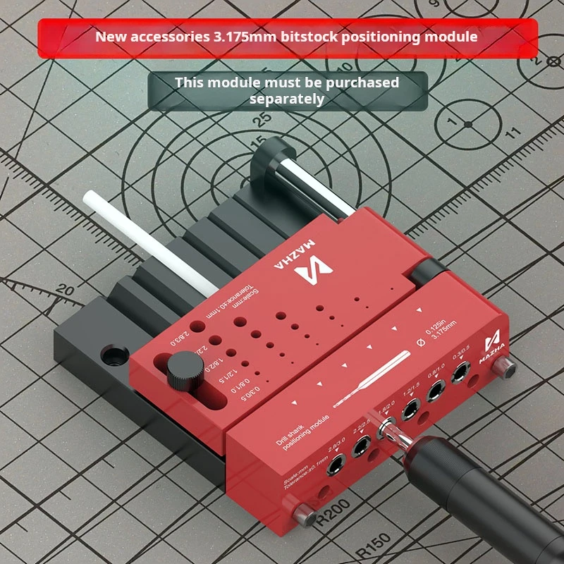 

MAZHA round rod drilling locator model tool round rod center punching fixture Hand tool kit Woodworking punching tools