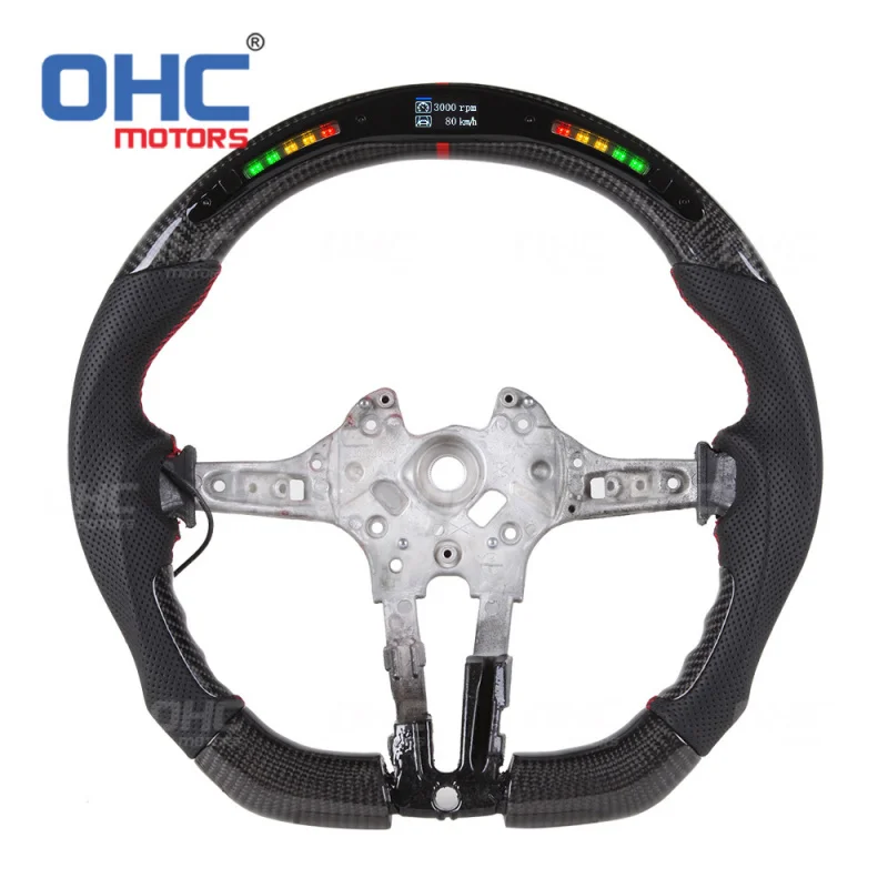 For BMW 1 Series, 2 Series, 3 Series, 4 Series, 5 Series, 7 Series, X5, X6, X3 modified D-type sports carbon fiber stee