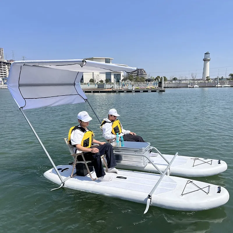 Yak Outdoors Inflatable PVC Leisure Sightseeing Floating Boat Water Sports Tent 260kg Capacity Fishing Water Amusements
