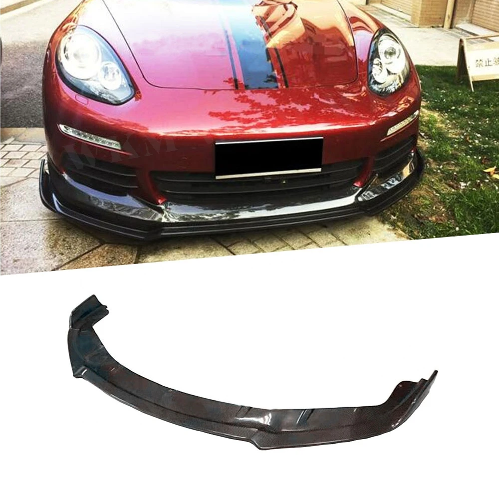 

Carbon Fiber Front Bumper Lip Spoiler For Porsche Panamera GTS Turbo S Hatchback 4-Door 2014-2017 FRP Head Chin