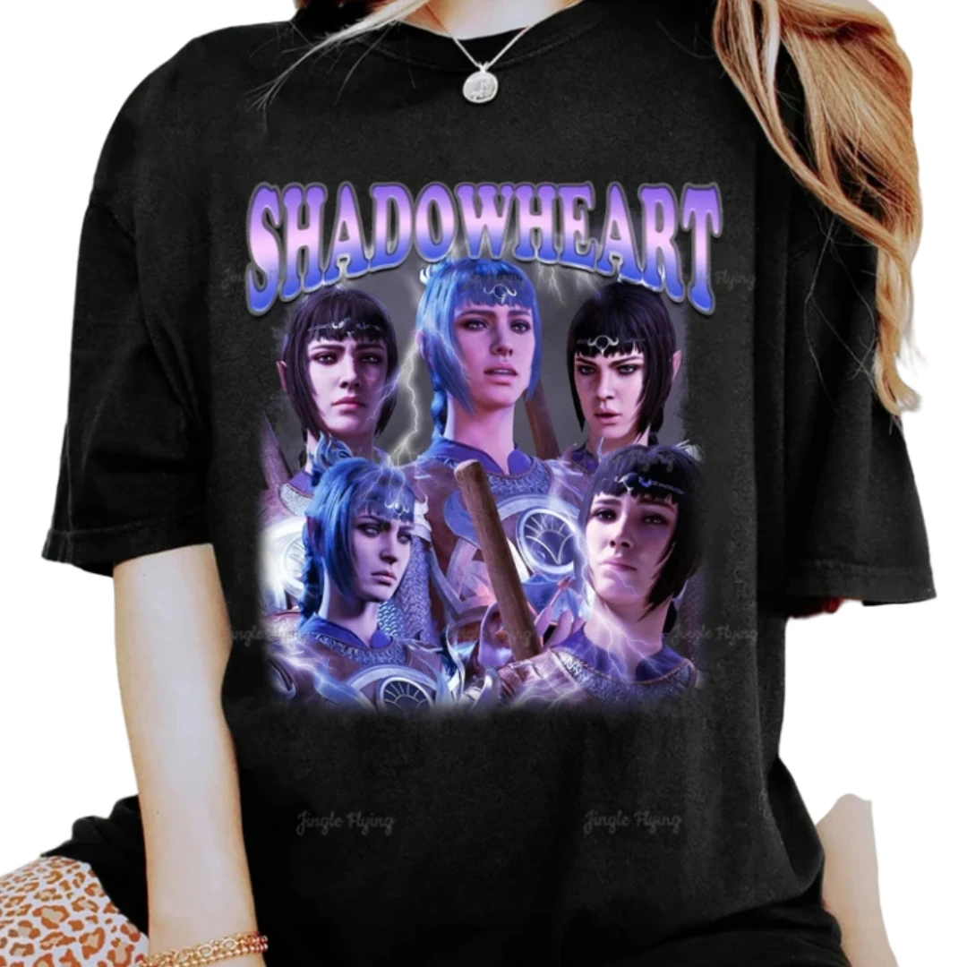 Vintage Shadowheart Shirt Homage Shadowheart Baldur’S Gate 3 Shirt Video Game Personalized Tee