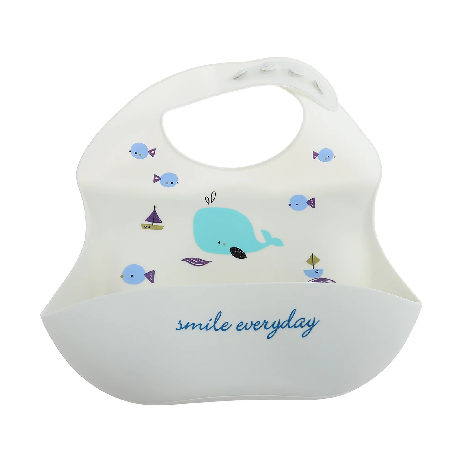 

Silicone Bib for Babies Waterproof Lightweight Easy to Carry and Material for Kids Dinning Silicone Bibs