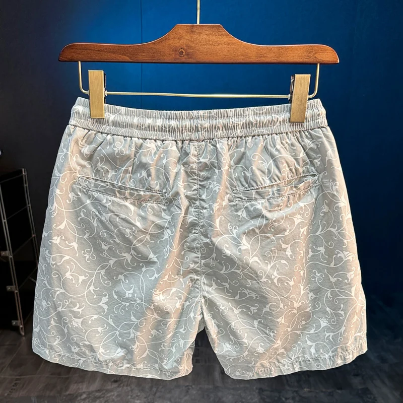 

2025 Summer New Trendy Printed 3/4 Casual Shorts for Men, Versatile Outdoor Sports Beach Pants