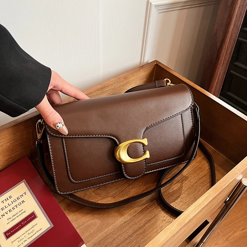 New Collection Women's Small Quirky Bag with Premium Quality Simple Versatile Square Design, Classic Retro Single-Shoulder Bag