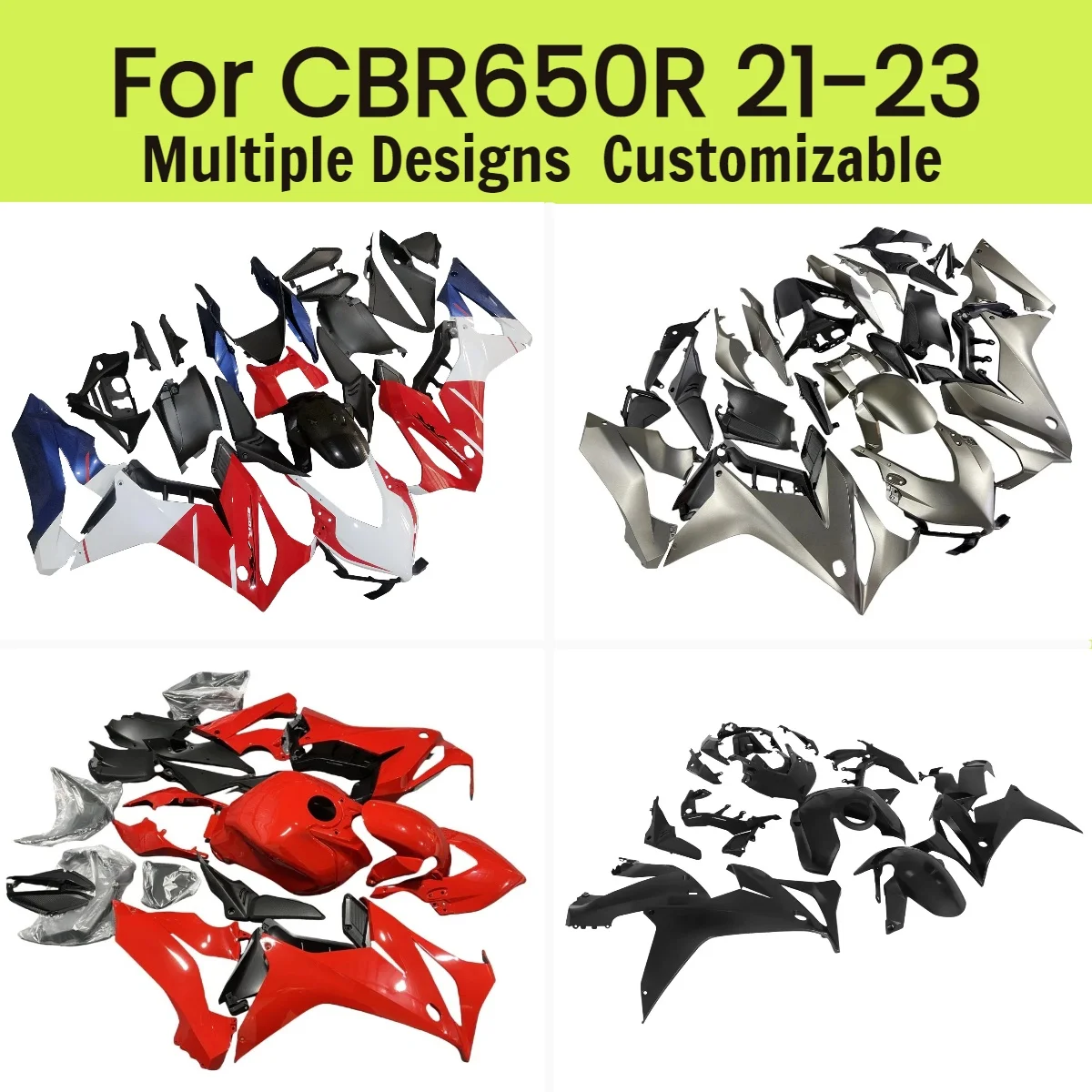 

For Honda CBR 650R 2021 2022 2023 Injection Fairing Set CBR650R 21 22 23 Motorcycle Aftermarket Fairings Kit