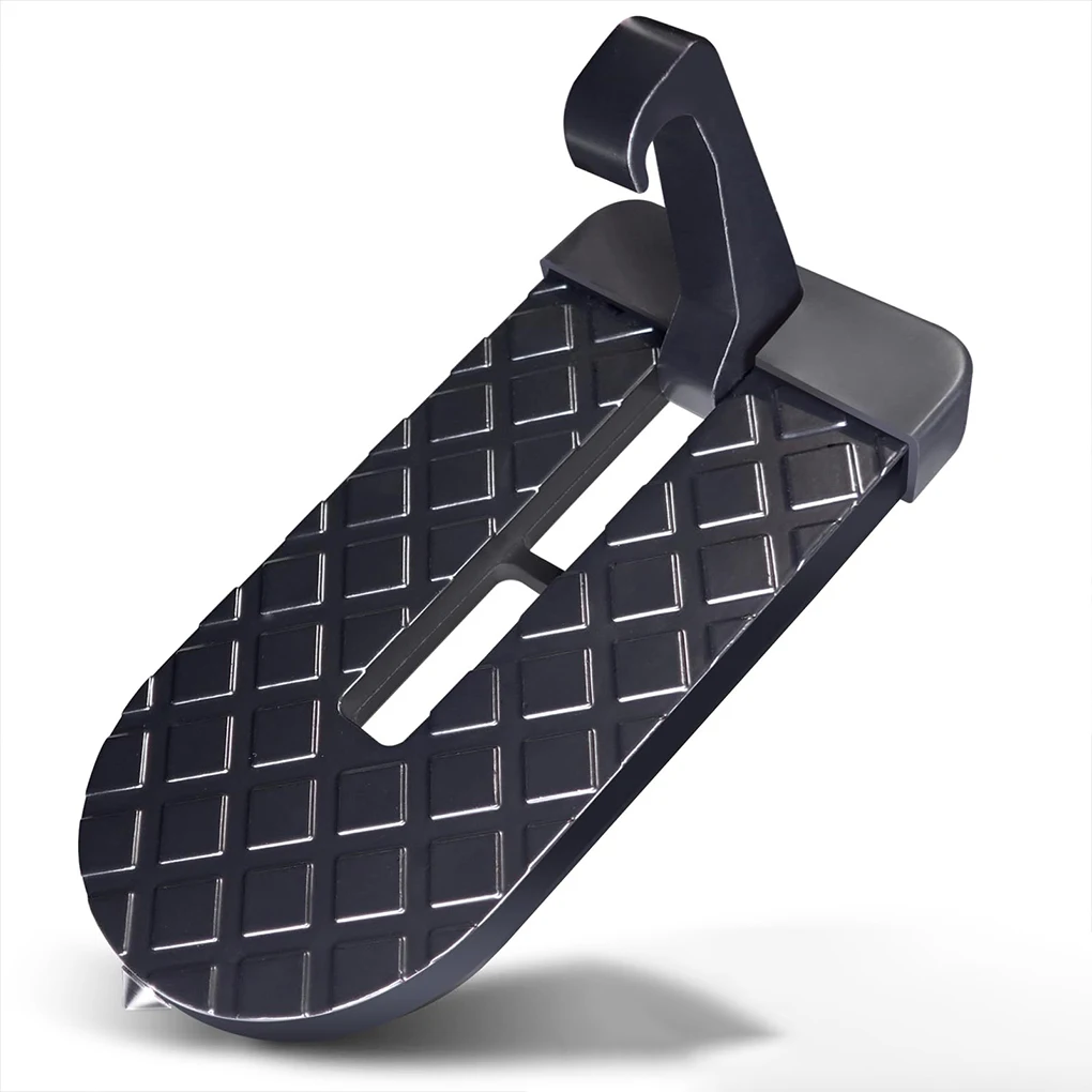 رف سقف السيارة خطوة قابلة للطي باب السيارة خطوة عالمية باب السيارة مزلاج هوك مساعد القدم دواسة سبائك الألومنيوم مطرقة السلامة #6