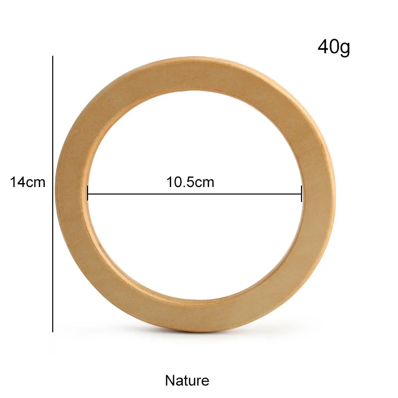 2/4/10pcs 천연 나무 지갑 손잡이, 라운드 핸들 나무 가방 손잡이 나무 손잡이 타원형 나무 가방 만들기 공예