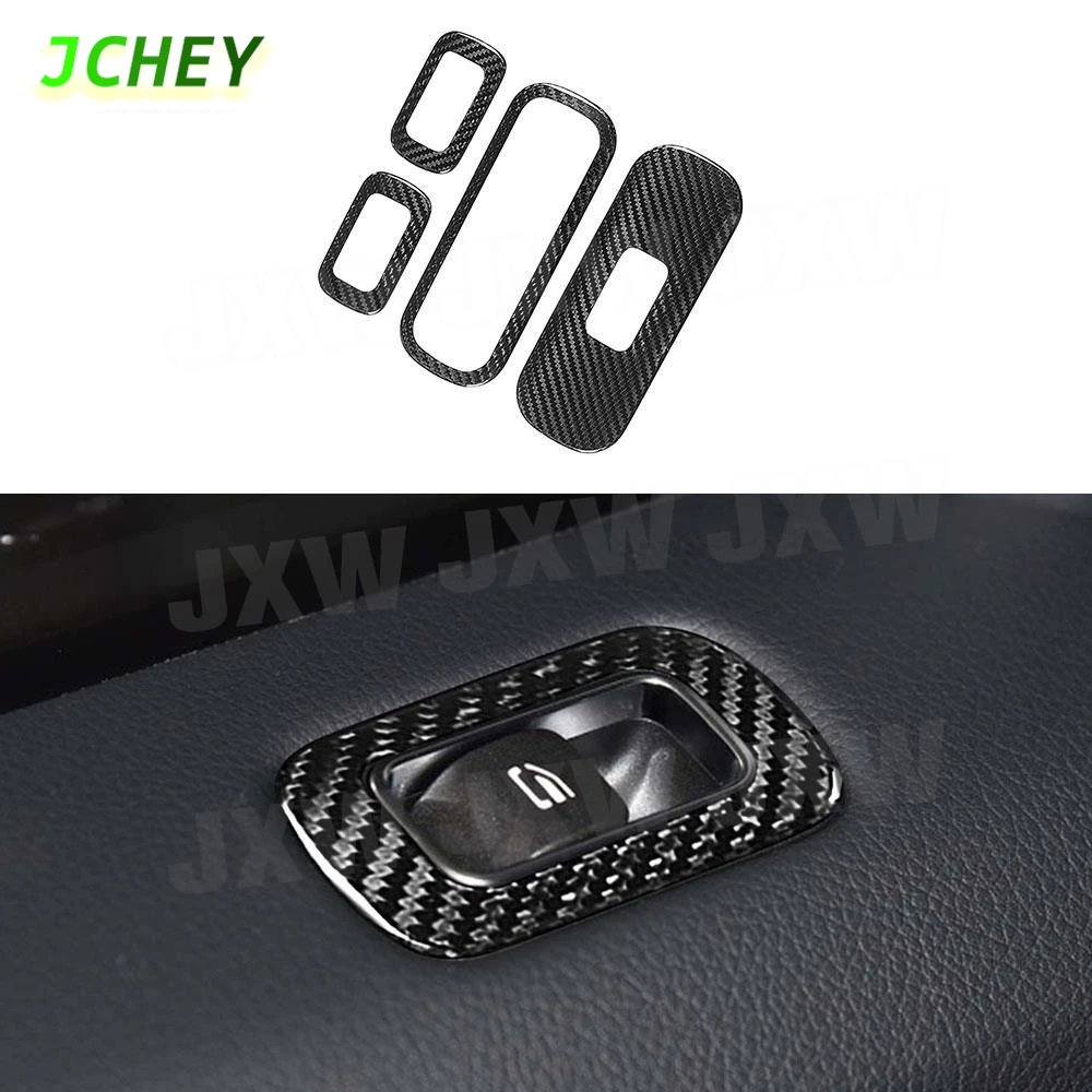 

JCHEY Carbon Fiber Car Door Window lifter Panel Frame Accessorise Sticker For Benz G Class W464 G500 G63 For AMG 2019-2020