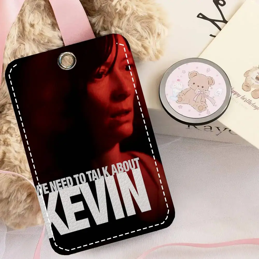 We Need To Talk About K-Kevin Movie Card Case Keychain Access Card Bag Key Tag Ring Leather Card Holder Key Ring Access - view 5