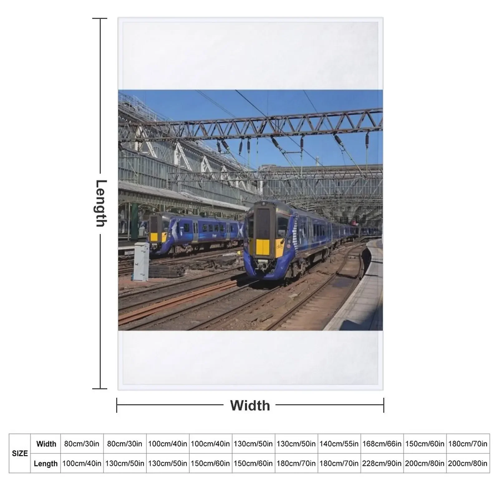 Scotrail Class 380 trains at Glasgow Central Station Throw Blanket Stuffeds For Baby Baby Comforter Blankets