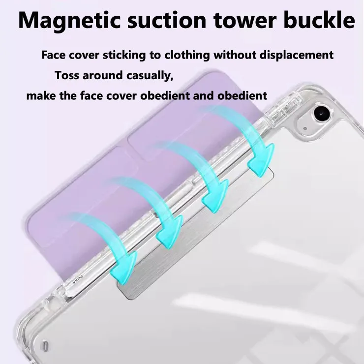 Magnetic Detachable Foldable Acrylic Transparent Case for Huawei MatePad Pro 12.2 11 Air 12 11.5S SE 11 inch