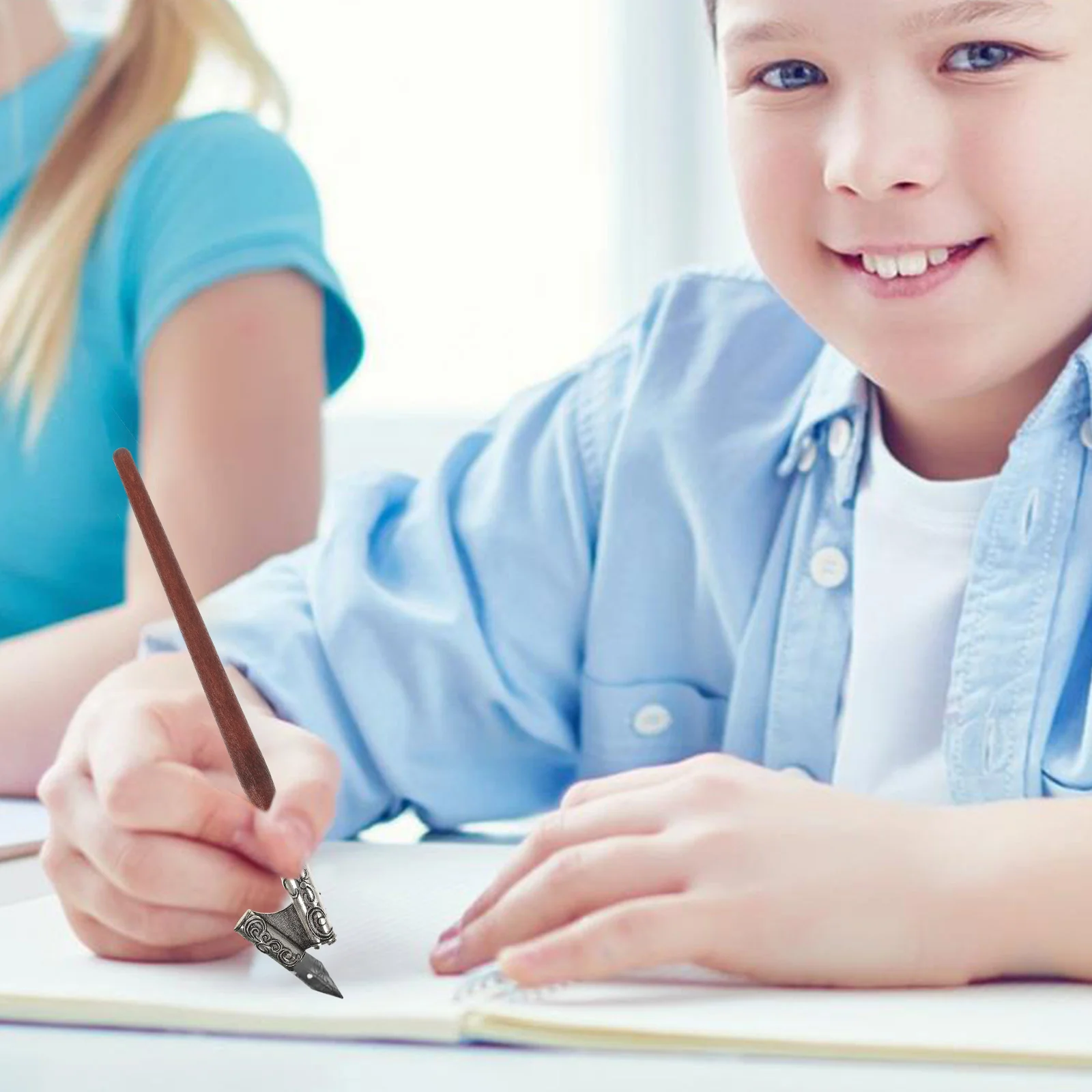 حامل بنك الاستثمار القومي المائل الخشبي لـ Dip Pen الخط استبدال مقبض اللوازم الفنية القرطاسية المدرسية أداة الكتابة اللوازم المكتبية