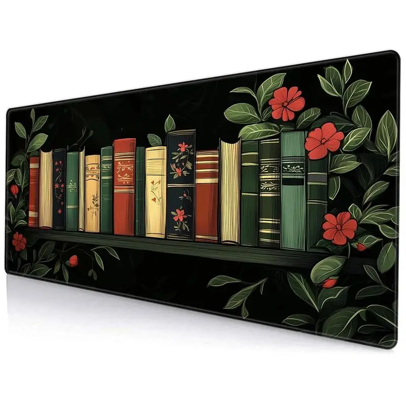 

Коврик для мыши с мультяшным цветочным узором, нескользящий большой игровой коврик для клавиатуры и мыши