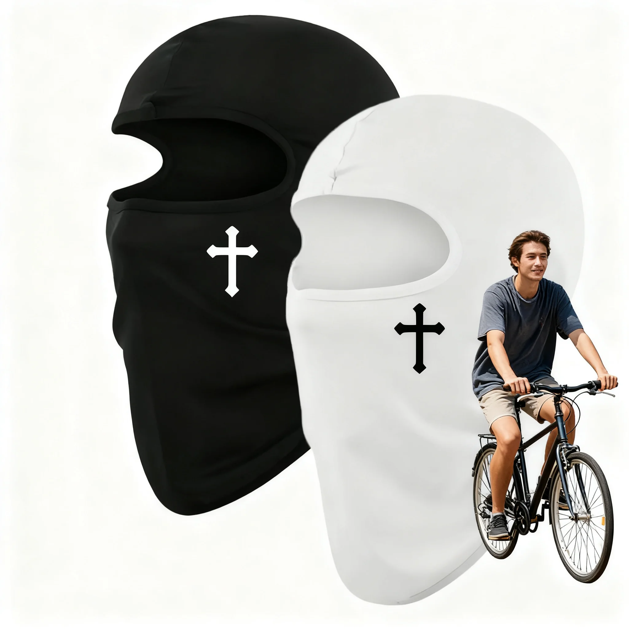 قناع وجه من الصوف البوليستر الحراري بالاكلافا، قناع شتوي مقاوم للرياح ودافئ للحماية من الأشعة فوق البنفسجية للدراجات النارية على الجليد وركوب الخيل