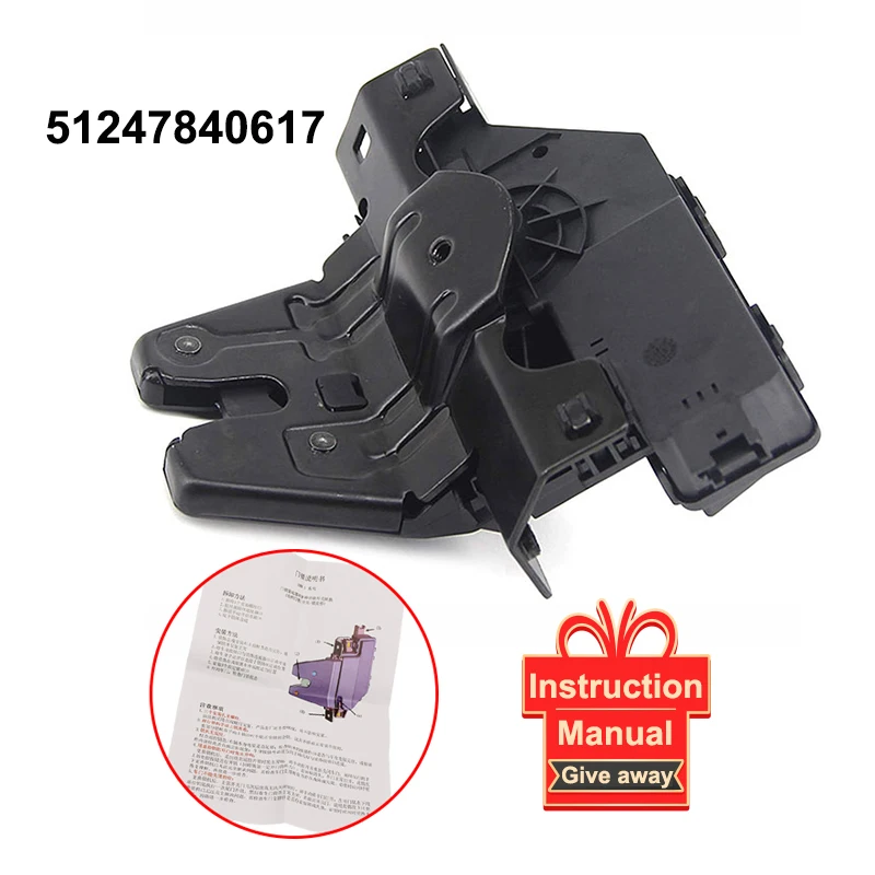 BMW 5 Series Trunk Lid Latch 51247840617 for E39 E46 E82 E85 E88