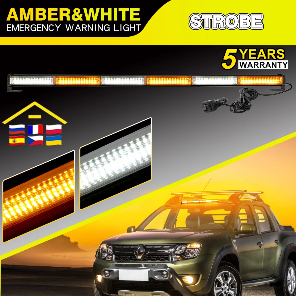 

CO LIGHT LED Strobe Warning Light Auto Police 12V 24V LED Flashing lights Bar Emergency Signal Lamp Vehicle Roof Flashing Beacon