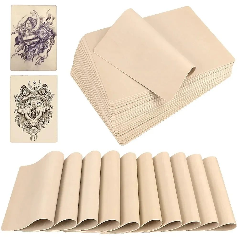 5/50pcs Silicone Tattoo Practice Skin - Double-Sided Fake Leather Sheets for Microblading, Permanent Makeup & Tattoo Training
