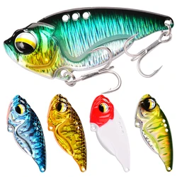 5pcs/set Metal Vib Blade Lure Sinking Vibration Baits 6g 10g 13g 3D Eyes Artificial Vibe for Fishing Bass Pike Perch