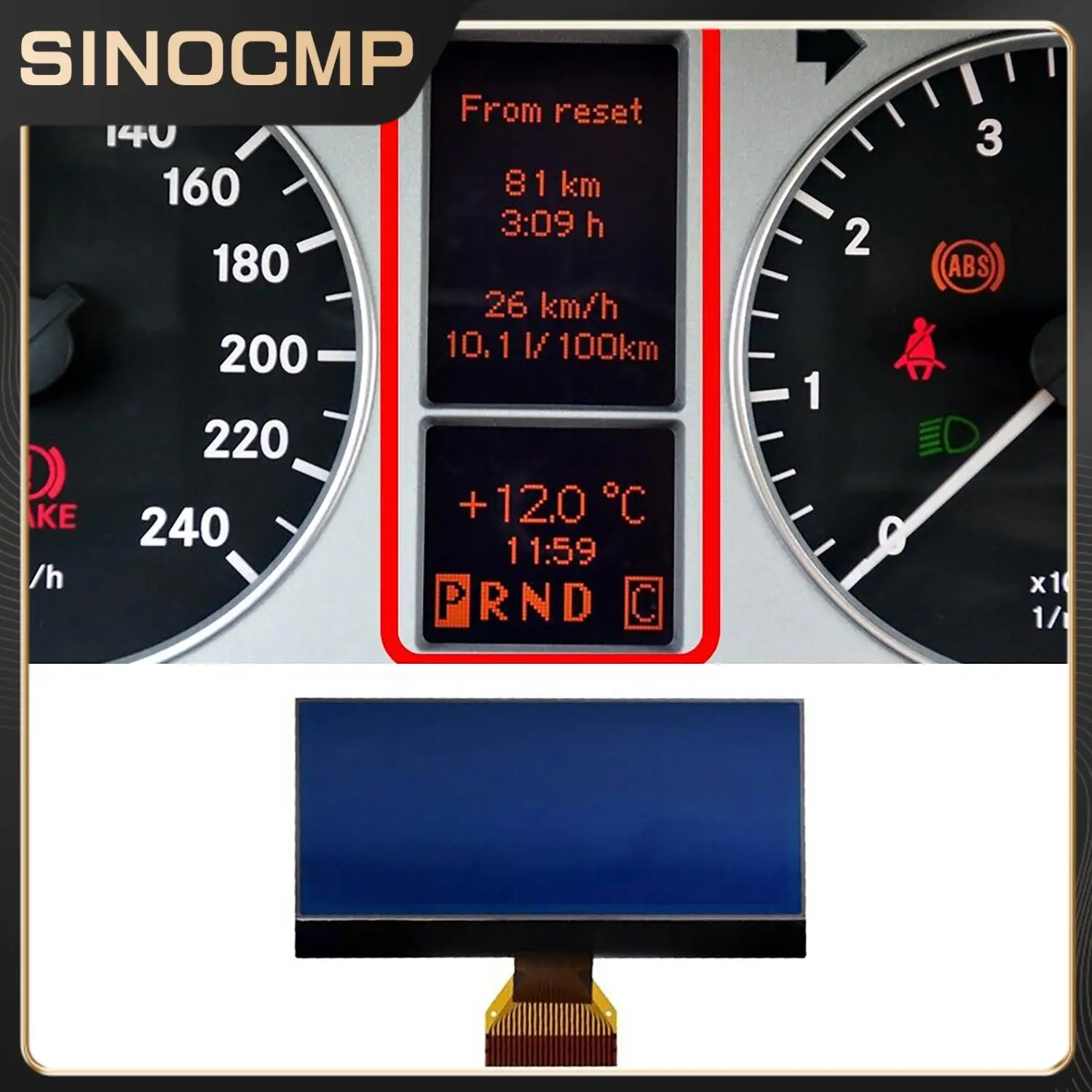 

Instrument Cluster LCD Display For Mercedes A ∕ B 8 Volt Version Class W169 W245 Interior Parts Gauges Gauge Sets & Dash Panels