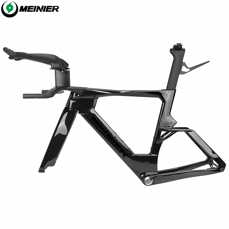 Carbon-Rennradrahmen mit TT-Lenker, Vollständig Interne Verkabelung, Rennrad-Rahmenset, Max. 700*30 Reifen, T47 BB, Triathlon-Fahrradrahmen