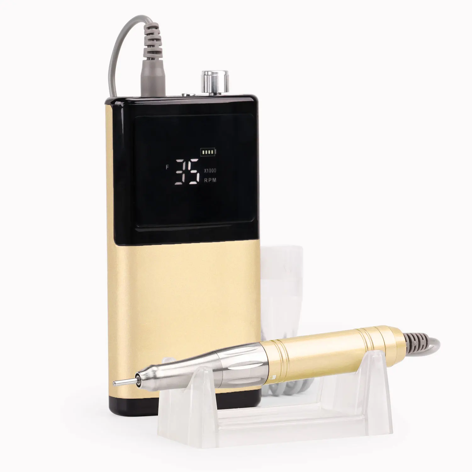 Professional Private Label Nail Salon Use Pedicure New Aluminum Shell 65W DIY Nail Coreless Rechargeable Nail Drill Efile Sander
