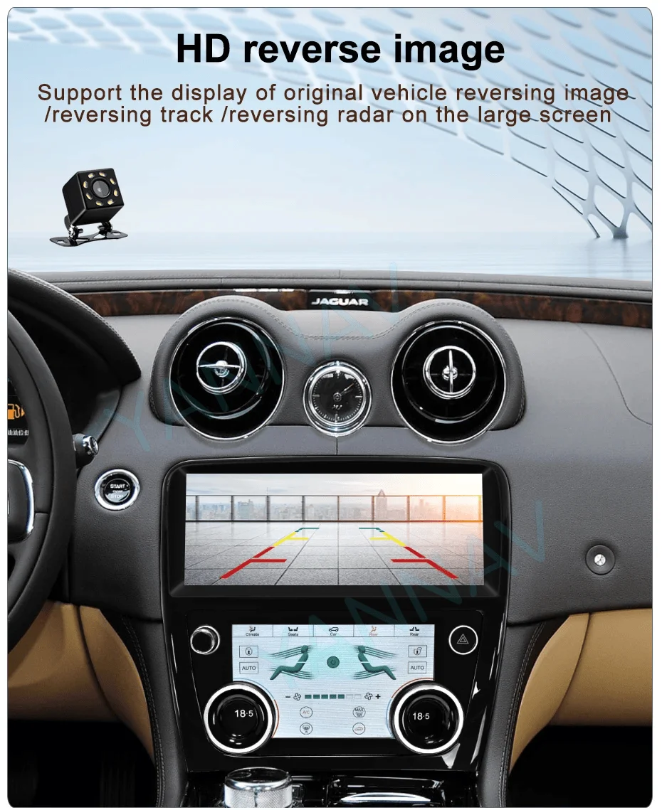 AC Panel Air Conditioning Climate Control For Jaguar XJL 2010 - 2019 LCD Temperature Control Touch Screen DSP Multimedia Player view 4