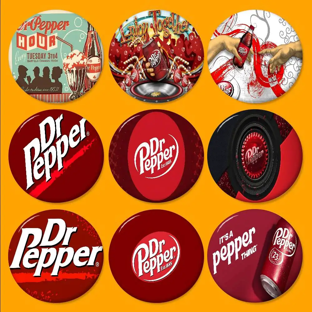 D-Dr P-Pepper Cartoon 58mm Animals Funny Brooches Badge Backpack Clothes Gift Accessory