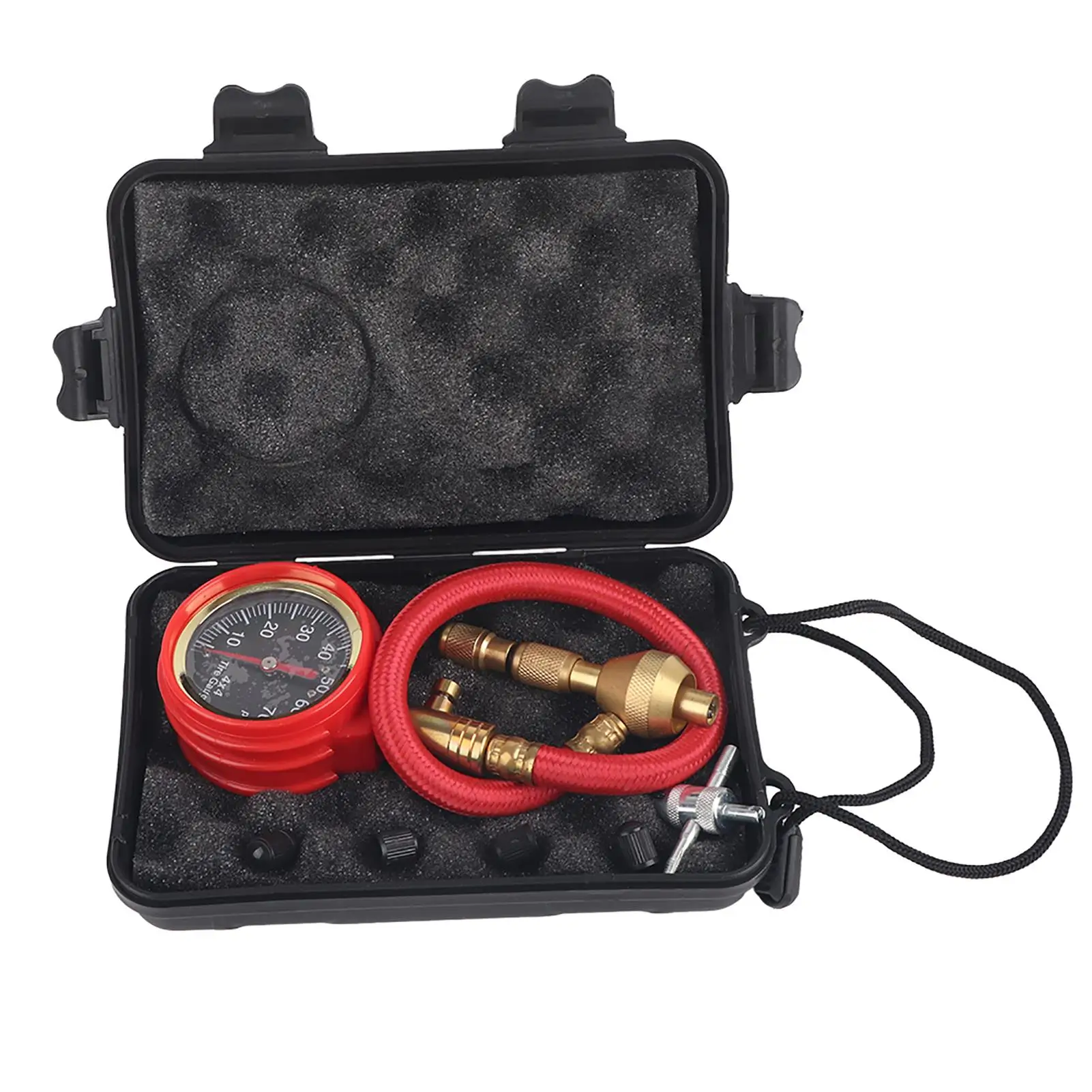 Multifunction Tyre Deflator Gauge 0-70psi Tire Pressure Dial Valve Tool Accessory