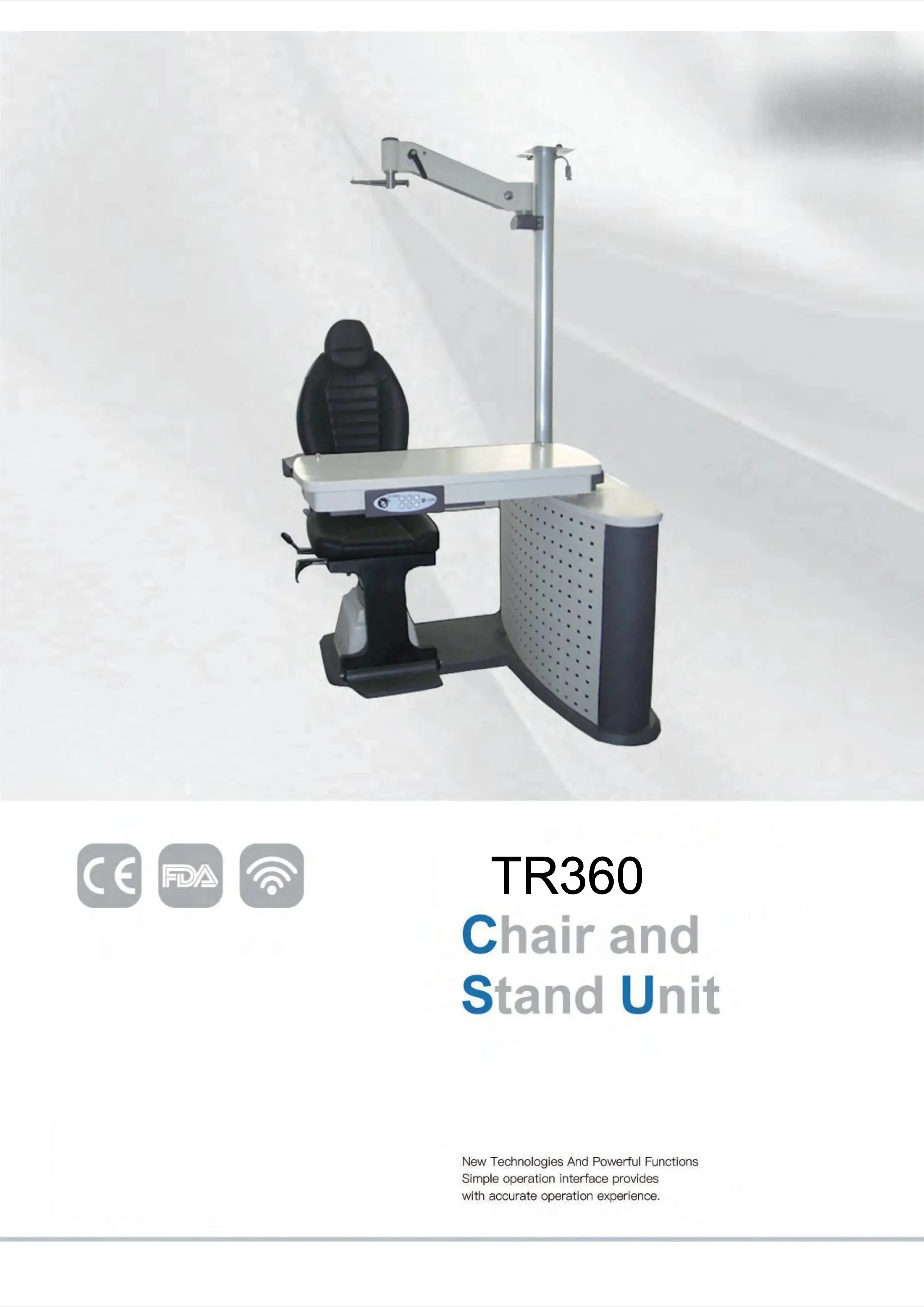 For TR360 Ophthalmic Examination Optics Instruments Refraction Chair and Optometric combination table