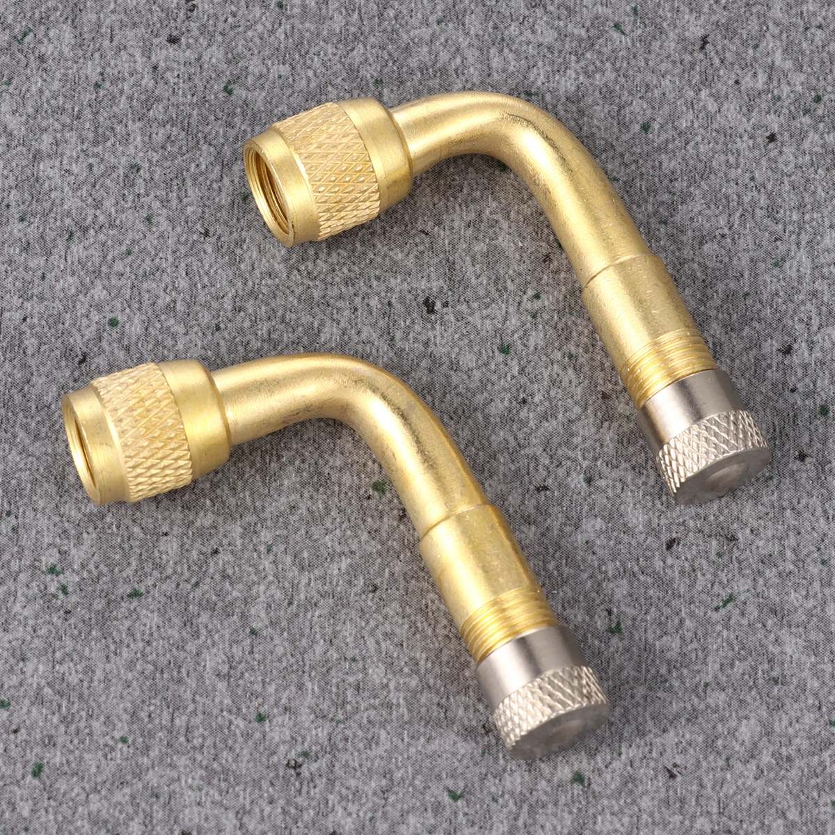 

3pcs Tire Valve Stem Extenders 90 Degree Steel Extension Adaptor For Trucks Rvs Campers Trailers Heavy Vehicles Automotive