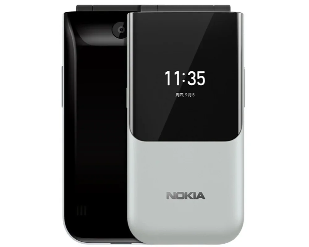 Nokia 2720 4G Phone CPU Qualcomm Snapdragon 205 Battery capacity 1500mAh original used phone