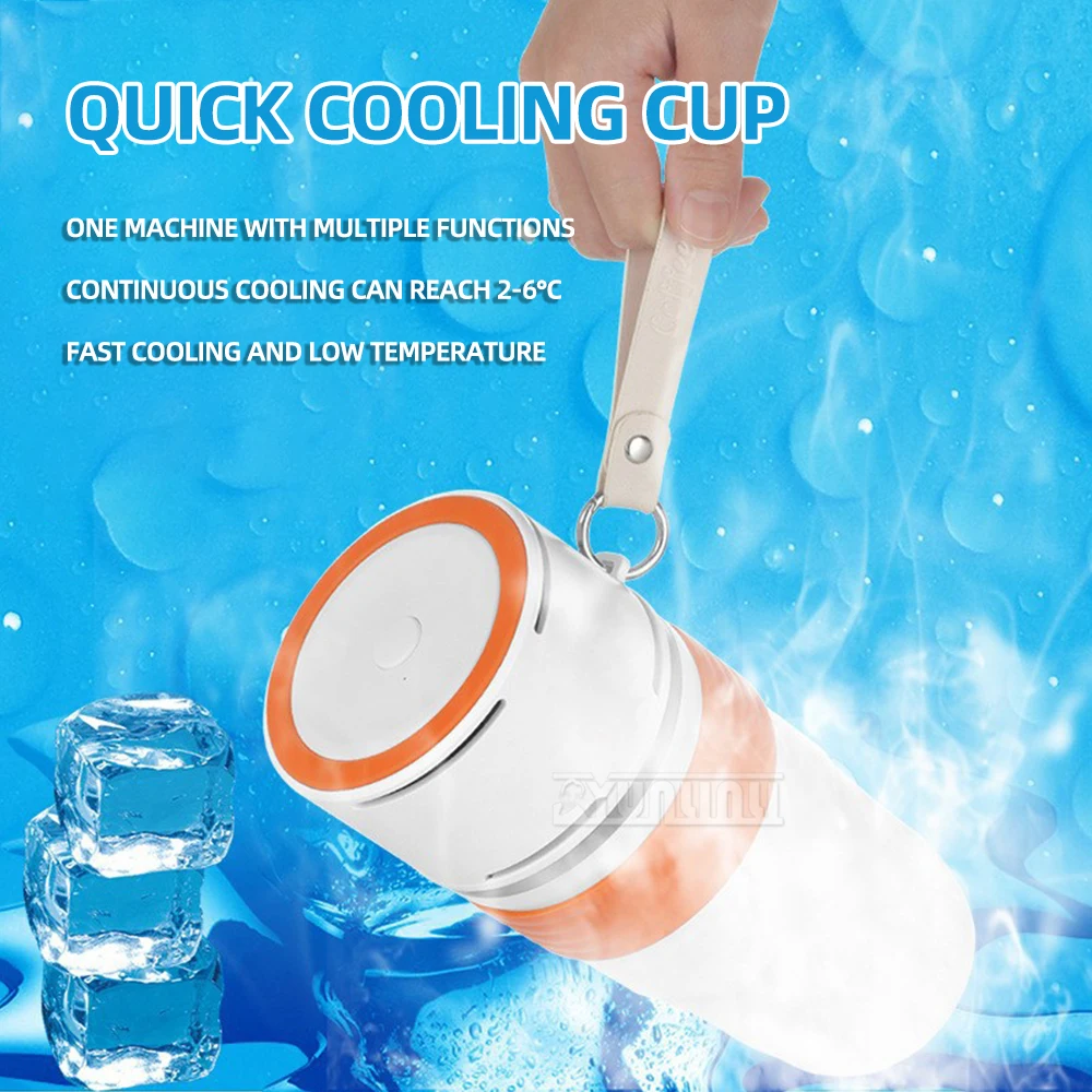 

510ML Stainless Steel Insulated Cup Quick Cooling Constant Temperature Water Cup Heating Cup for Car