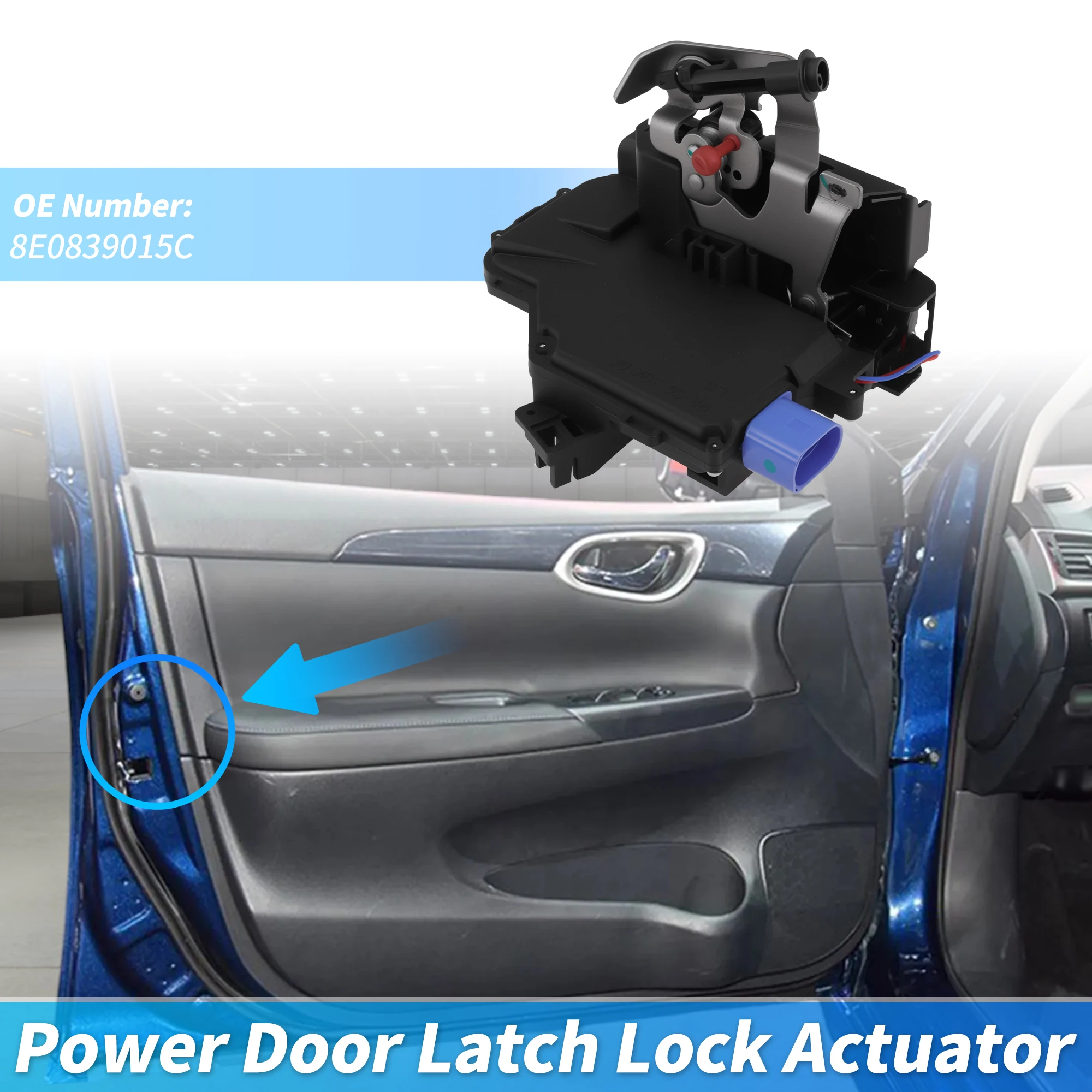 UXCELL 8E0839015C Power Door Lock Latch Actuator for Audi A4 Quattro