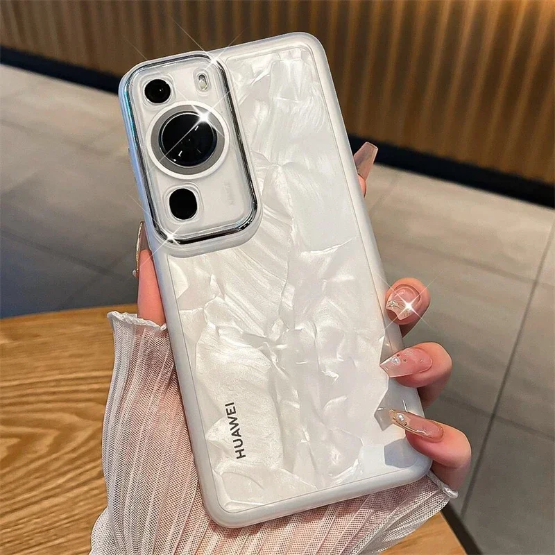 

Cover For Huawei P60 Pro Case TPU Soft Silicone Transparent Phone Case For Huawei P 60 60Pro Camera Protection Shockproof Bumper