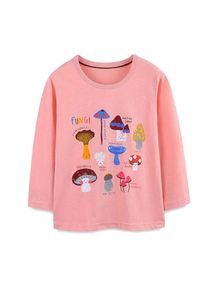 Saut mètres 2-7T à manches longues filles t-shirts automne printemps coton enfants vêtements mode enfants vêtements enfant en bas âge dessus de chemise