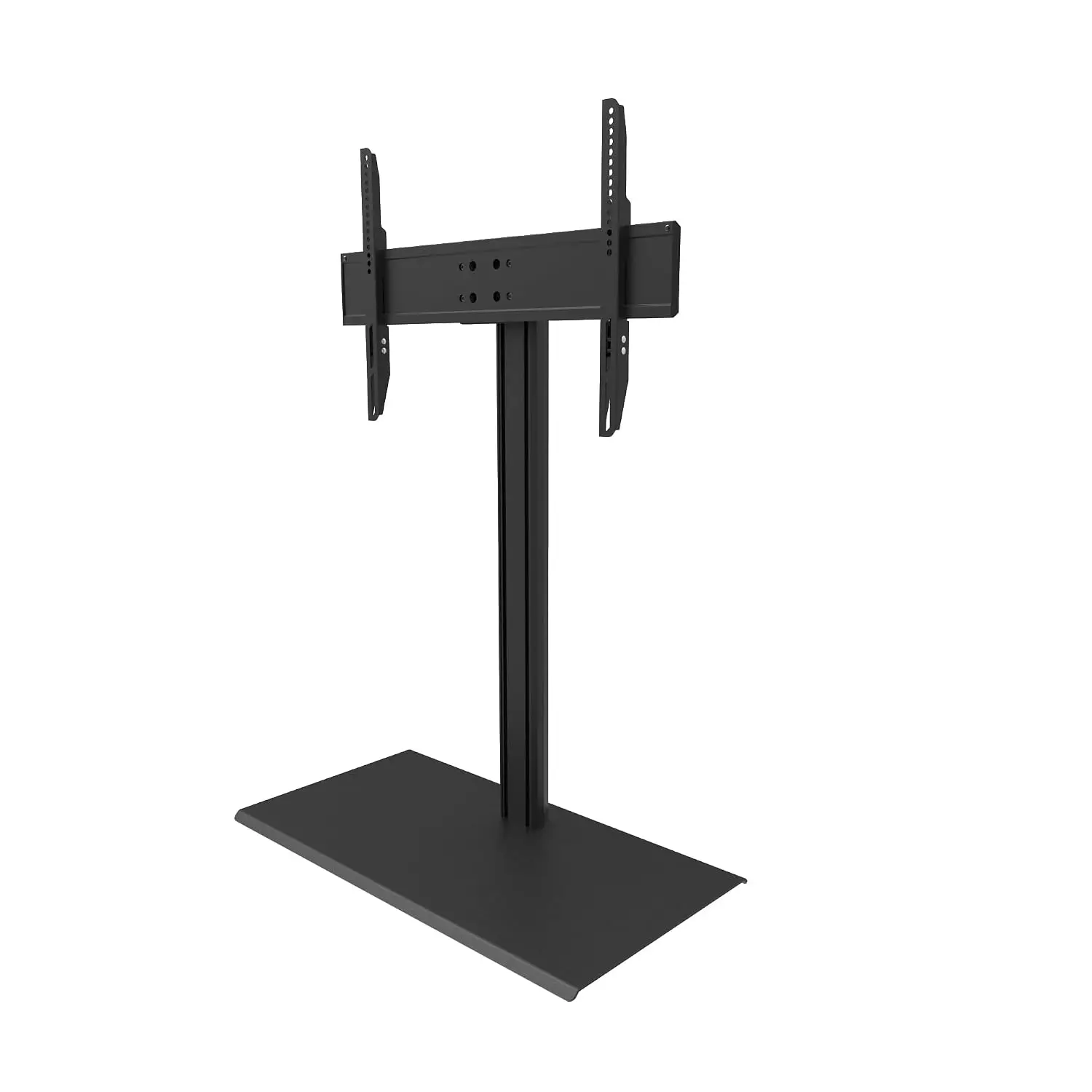 Height Adjustable Tabletop TV Stand For 40-90 Inch Screens Up To 125 Lb With Swivel & Tilt, Black, Customized