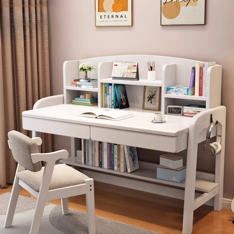 

Модный письменный стол середины века, элегантный роскошный дизайн, рабочий стол, современный минимализм, mesa para computador, мебель для спальни