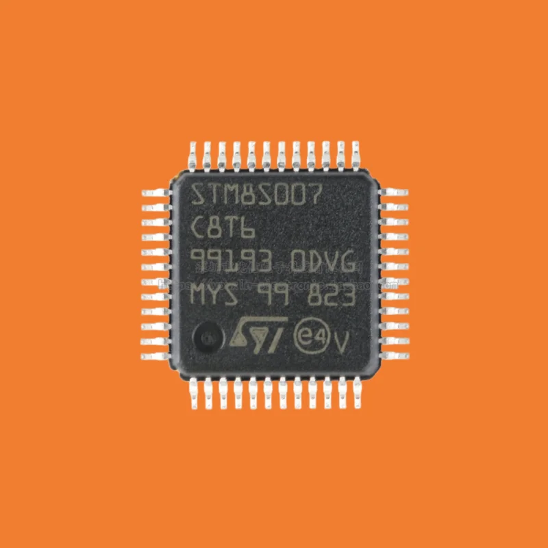 10pcs/Product STM8S007C8T6 LQFP-48 24MHz/64KB Flash Memory/8-bit Microcontroller MCU