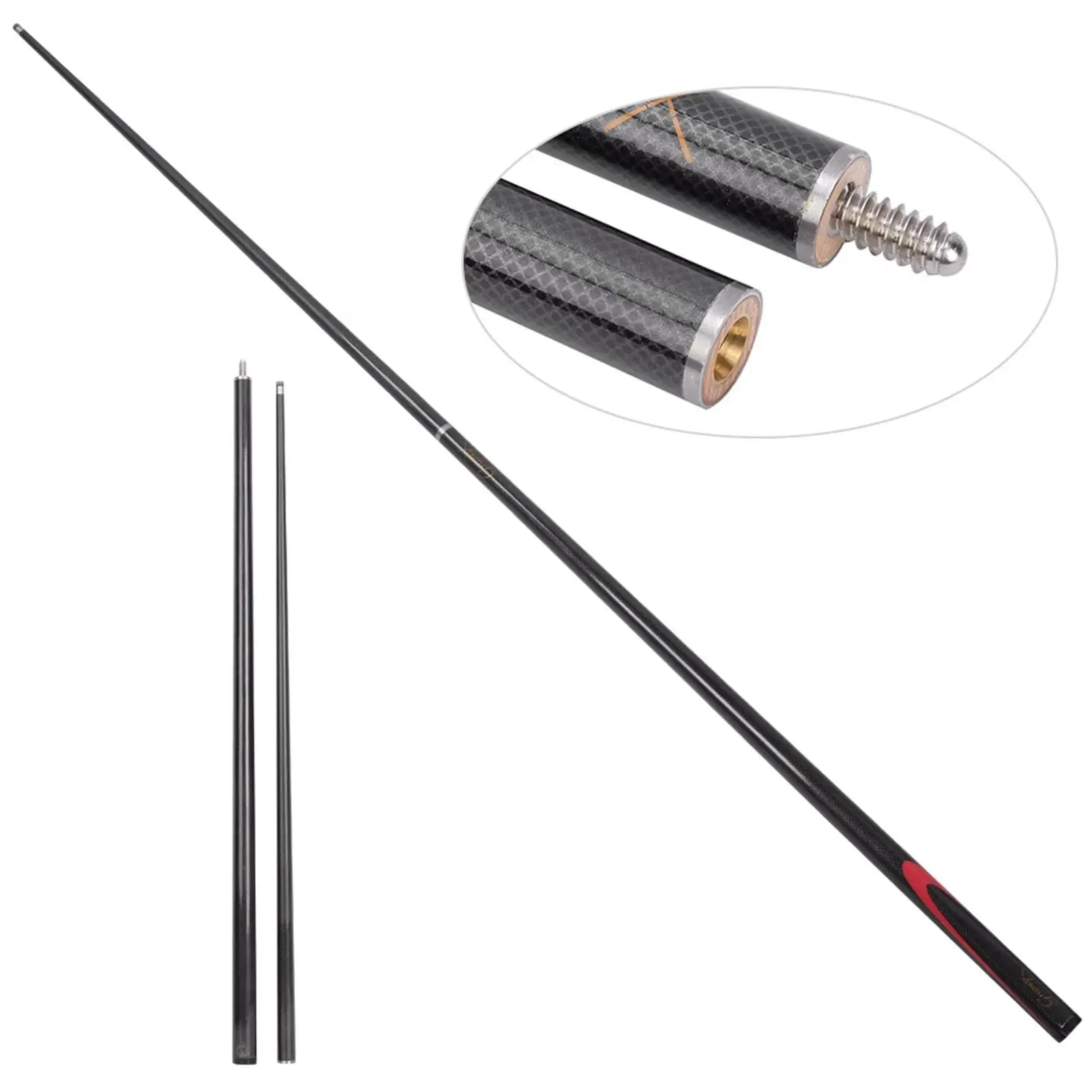 Professional 9MM Carbon Billiard Pool Cue Stick - High-Quality Snooker Rod Accessory for Players