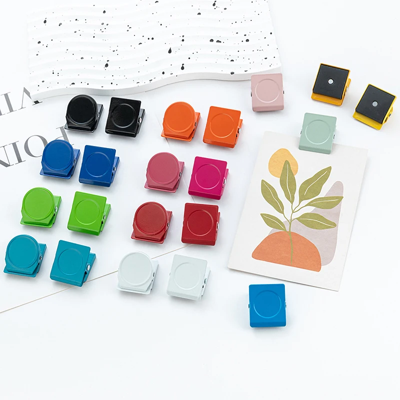 Magnetic Clips For Refrigerators, Colorful Mini Magnetic Clips, Memo Clips, Round Photo Clips, Suitable For Home And Office Use