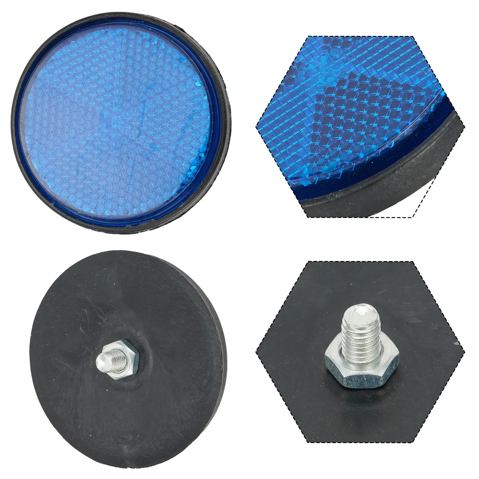 2X Universal Motorcycle ATV Scooter Dirt Bikes Bicycle Circular Reflector Safety Reflector Motorcycles Accessories