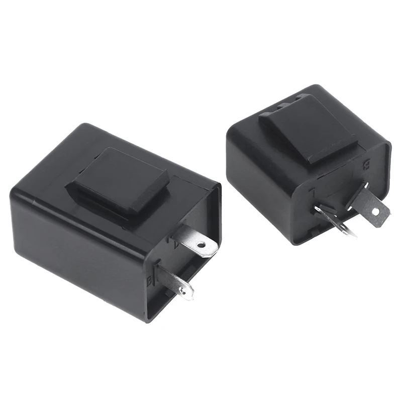 -Hot Sale Flasher Relay Turn Signal DC 12V 48V 60V 2Pins Buzzer Beep Flasher Relay Blinker Indicator Flashers Turn Light Signals