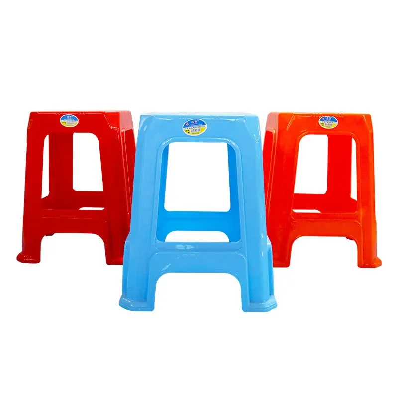 Thickened plastic stools, household red plastic stools, modern minimalist restaurants, night markets, plastic stools