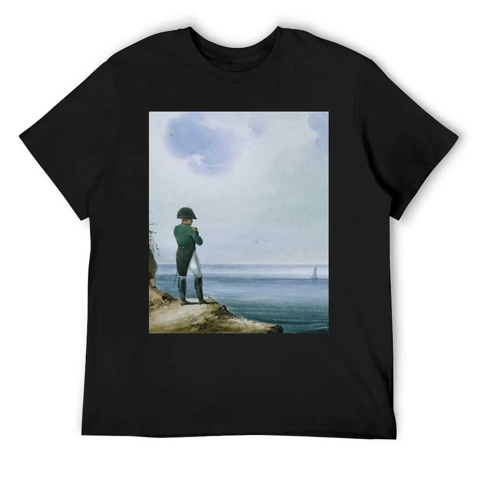 

Napoleon on Saint Helena by Franz Josef Sandmann T-Shirt quick-drying topping fitted t shirts for men