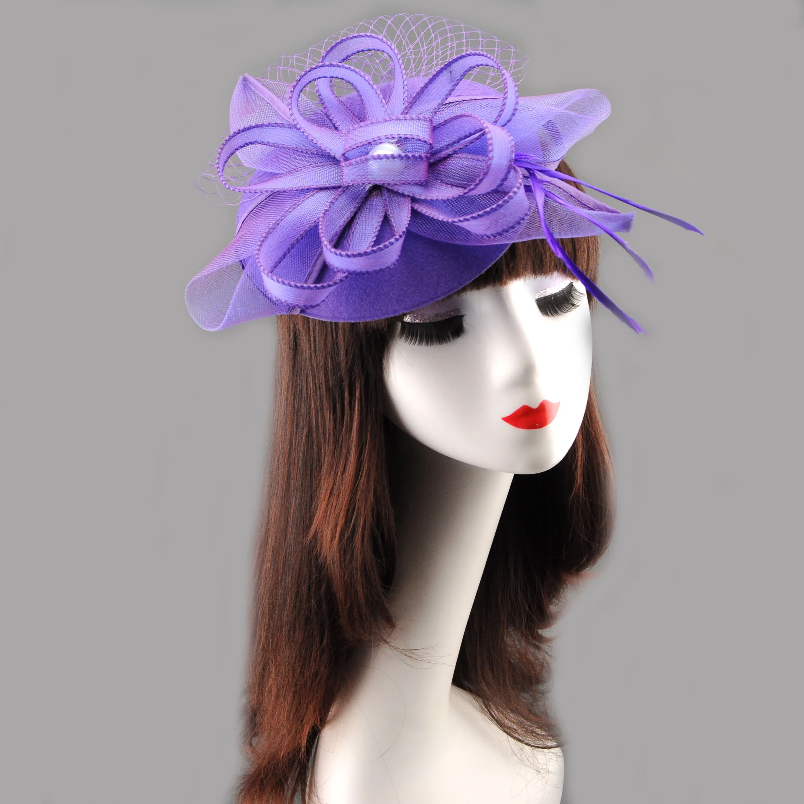 Vintage Elegant Bow Mesh Fascinator, Korean Style Lady Hair Accessory for Cheongsam, Evening Dress, Fashion Show, Banquet & Phot view 6