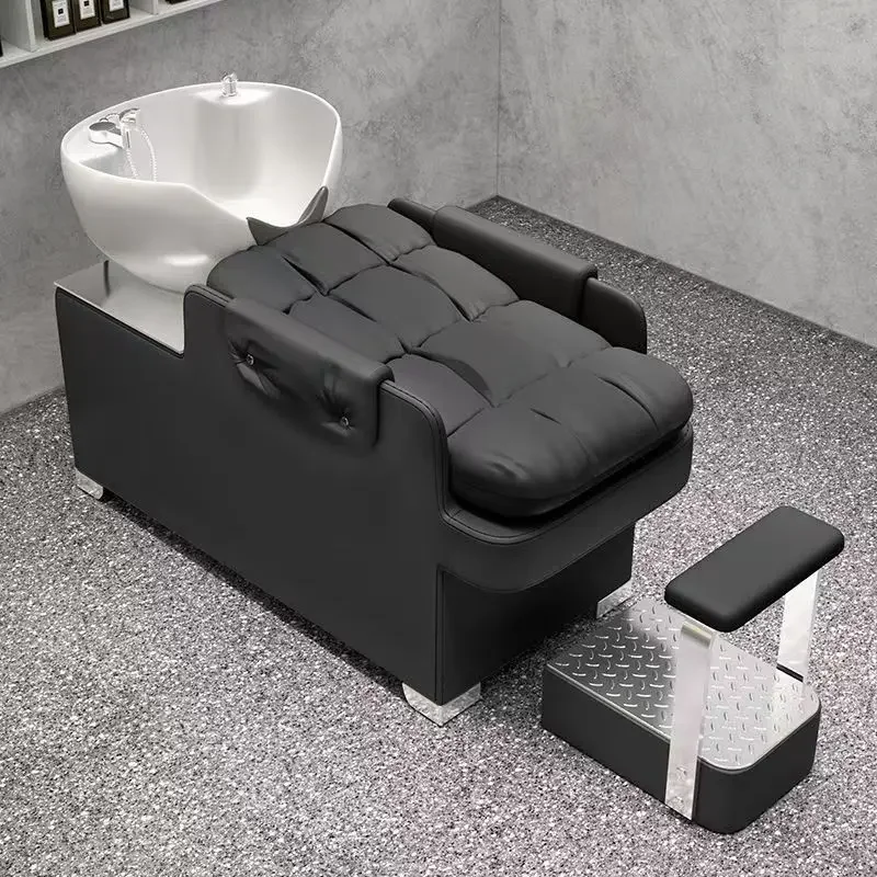 

With Ceramic Basin for Beauty Salons and Bedrooms-Hair Washing Shampoo Chair
