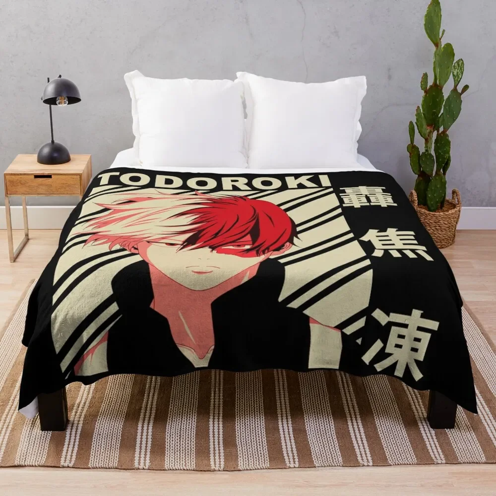 

Shoto todoroki - Vintage Art Throw Blanket Fluffy Softs Decorative Sofa Bed Fashionable Luxury Designer Blankets