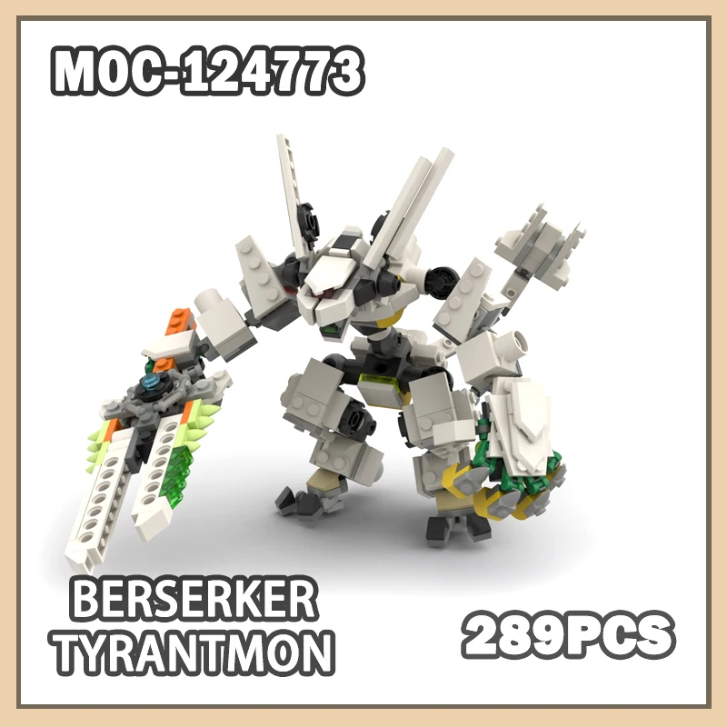 

MOC- 124773 Механическая серия Legion Berserker Tyrantmon, строительный блок, модель, набор кирпичей, креативные подарки, сделай сам, высокое качество, 289 шт.