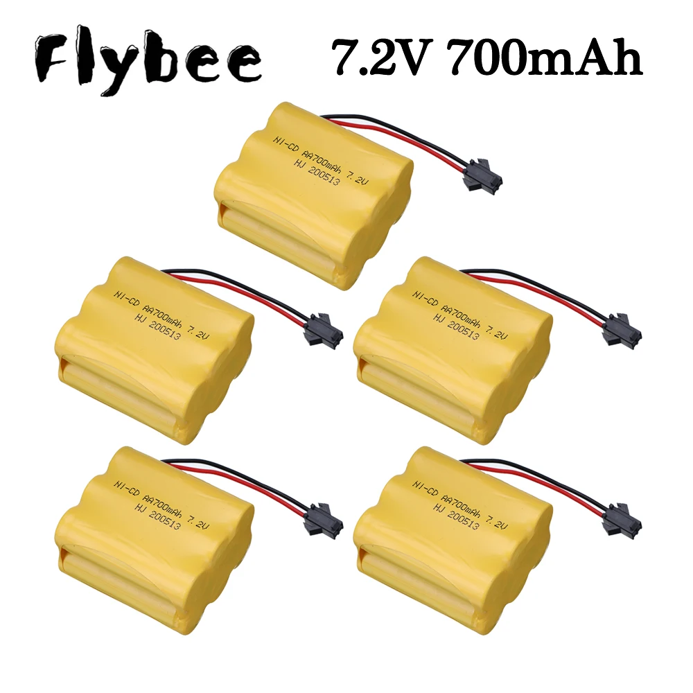 7.2V NICD Battery AA 700mah Rechargeable Battery Pack For Rc toys Car Tanks Trucks Trains Boats Robots Gun Accessories battery